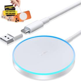 -us 445026237253 Wireless Charger For Iphone 15w Mag Safe Fast Charging Pad Compatible Wi