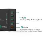 0608225621262 Qualcomm Quick Chargetm Technology Aukey Charge 2.0 54w 5 Ports Usb Desktop Charging Station With 608225621262