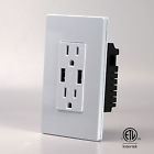 Dwur-15 15a 5pcs Receptacle Speed Usb Resistant High Enerlites Tamper Prices Charger 4a Outlet