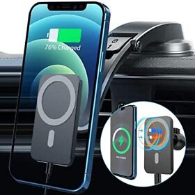 15w Magnetic Wireless Car Charger For Iphone 13/12/12 Pro Max Mini Mag-sa