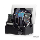 1844aa Mobilevision Charging Station Faux Leather Executive Stand Multi 814074015101