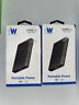 2-pack Just Wireless Portable Power Bank 5000mah Black Usb Devices