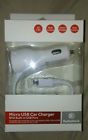 2731114 Radioshack Micro Usb Car Charger With Port By White New