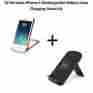 R-i6mfi 3-coil T-m1 Lucid Smart Qi Wireless Rechargeable Iphone 6 Gold Battery Case And Pad Stand Bundle 702874574228