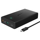 Pb-y3 30000mah Aukey Portable Charger With Quick Charge 3.0 Usb C Port For Iphone