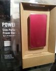 2302412 3000mah Portable Power Bank Red Radioshack Slim