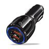 305-yy-888blk Fast Car Charger Qualcomm Certified Quick Port Charge Dual Black