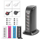 11dz-3-001 30w Multi 6 Port Usb Charger 6a Rapid Charging Station Desktop Travel Hub Iphone