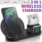 3in1 Wireless Charger Charging Dock Station Stand For Apple Watch Air Pod Iphone