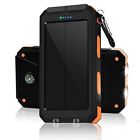 4326540823 Queenacc Solar Charger Portable Power Bank Phone With Led Flashlight