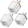 4335014294 Leekotech Usb Wall Charger Ul Certified Dual Plug 713869036485