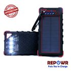 4336629523 Repowr Waterproof Solar Charger Portable Dual Usb Power Bank Ipx