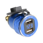Ma1584 4894663412289 Unbranded Alloy Metal Motorcycle Dual Usb Charger Din