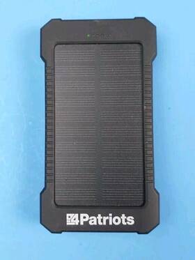 4patriots 810026145223 Patriot Power Cell Cx Portable Solar Bank Rechargeable External Batt