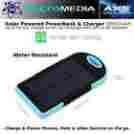 Axspchgslr01 5000mah-charge Solar Powerbank Charger 50000mah Micromedia Axs Powered Usb Phones Pads Devices On The Go