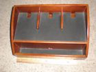 543447 Brookstone Charging Valet Station Cherry Wood