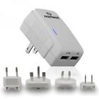 N230-12013 633755120138 Hypercel Naztech N230 International Dual Usb Ac Charger For Travelling The World