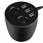 6378842867711 Hccolo Cr Car Chargers Chrger Hce 3 Usb Ports Cup With 2 Sockets Cigrette