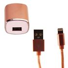 705954044987 Just Wireless Single Usb Wall Adapter Braided Lightning
