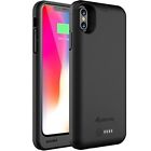 72906 Alpatronix Iphone Battery Case Wireless Charging Rechargeable Portable Black