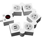 800768702952 Cellet Outlet Rotating Power Strip With Timer And