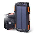 819-orange Elzle Portable Solar Power Bank Dual Usb Output 696567882960