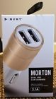 Ia8032-wh6 846816068977 Morton Dual Usb Gold Car Charger Nib Brand New Universal