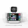 8685646 Cybertech Apple Watch Stand Charger Cradle Holder Cell Phone Accessories Abs Plastic White