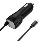 885249775175 Reiko Car Charger With Built In Usb Cable