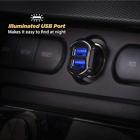 885322156211 Scosche Car Dual Usb Port Led Charger Cigarette