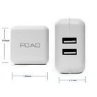 90098 Poao Ac Power Adapter Dual Usb Travel Wall 012657128235