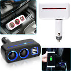 A050900-p001841302 Partsdom Socket Adapter Splitter Dual Usb Port Charger Dc Car