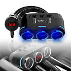 A054000-p001933889 Partsdom Cigarette Lighter Socket Splitter Power Adapter Dual 750958542649