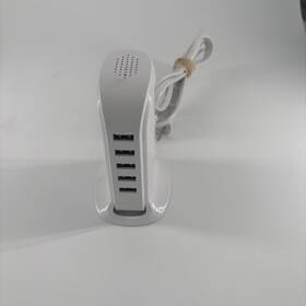 Wec-20 Aarp 5-port Usb Charging Station Power Adapter 20w 5v 4a Etl Listed White