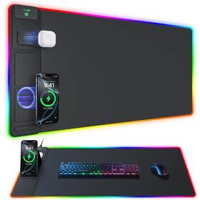 X15.8 Abc.mat Hd101 4-in-1 Rgb Gaming Mouse Pad With Wireless Charging And Phone Stand 31.5 Inch