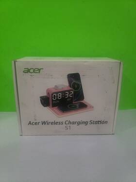 Acer 195133333740 Wireless Charging Station S1 With Digital Clock 1 Input 2 Output Open Box