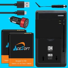 Ot-4044o Acesoft Large Capacity 6 Accessory Bundle For Alcatel Cingular Flip 2