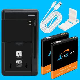 Z2335cc Acesoft Displaceable 2 1700mah Battery Universal Charger Cable For Zte Cymbal U