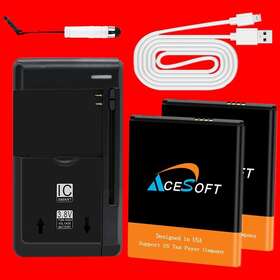 Z558vl Acesoft Large Capacity 2400mah Battery Usb Charger Cable Stylus F Zte Zfive C Lte