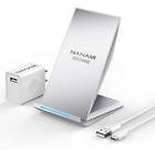 Acm220s Fast Charging Stations Wireless Charger Qi Certified Stand With Adapter