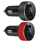 Ad-123 Dual Usb Car Charger Adapter Led Display Fast Charging For
