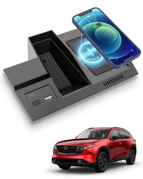 Aeg000182-x Aegovac Wireless Car Charger For Mazda Cx-5 2017 2025 Accessories Center Console