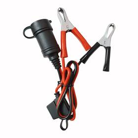 Ot-04 Aeisvik Cigarette Lighter Socket Battery Alligator Clamp - 2ft Clips To Femal