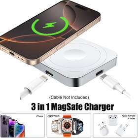 Aicase 679874273614 Portable Magnetic Wireless Magsafe Charger For Iphone 16 15 14 13 12 Pro Max