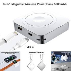 Aicase 679874274468 Magnetic Wireless Power Bank For Iphone 16 15 14 13 12 Pro Max Magsafe Charger
