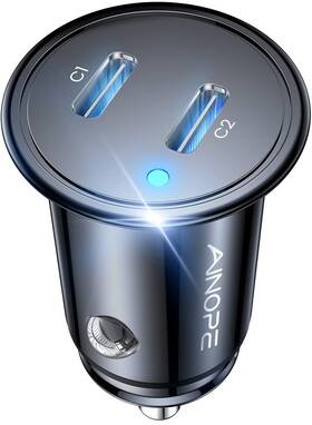 Av864 Ainope Usb C Car Charger For Iphone 15 Smallest 56w Adapter Fast