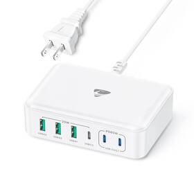 Aione 936878841770 165w Usb C Charger Block 6 Port Multi Usb-c Charging Station 65w Pd Fast