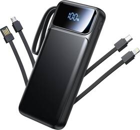 Re-dx271 Aioneus Power Bank Portable Charger With Built In Cable 22.5w 1 Pack Black
