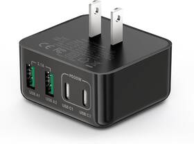 Re-pd3509 Aioneus Usb C Charger Block 40w 4-port Fast 20w Type Charging Flat Black