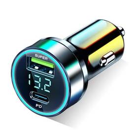 Wgs-g36 Alanph 60w Usb C Car Charger Adapter With Voltage Detection Pd30w Qc3.0 Fast